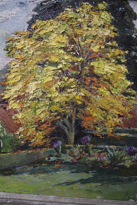 Agnes F Martin, oil on canvas, The Maple Tree, 60 x 50cm